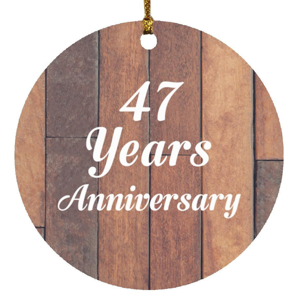 47th Anniversary 47 Years Anniversary - Circle Ornament E
