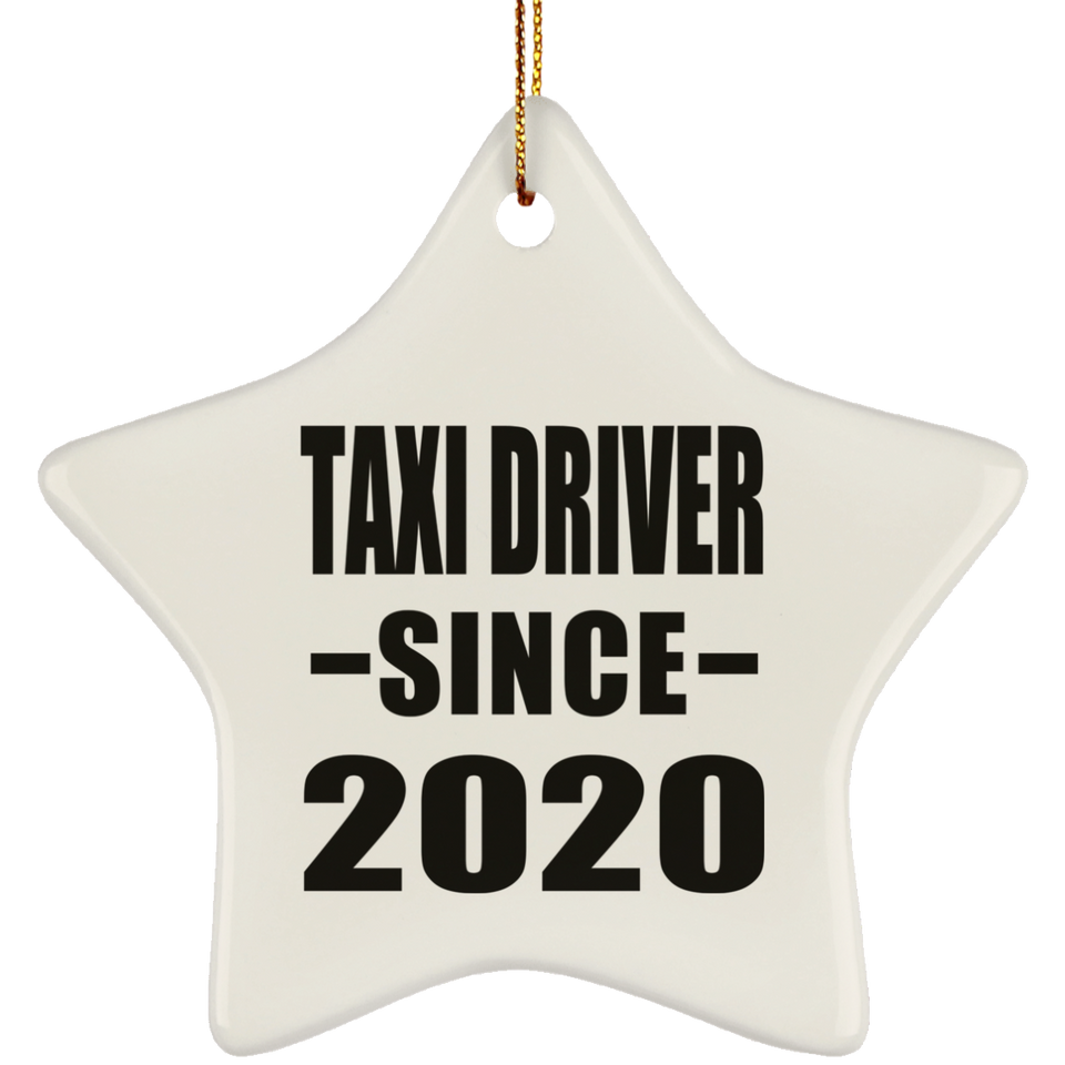 Taxi Driver Since 2020 - Star Ornament
