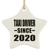 Taxi Driver Since 2020 - Star Ornament