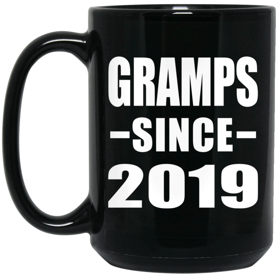 Gramps Since 2019 - 15oz Coffee Mug Black