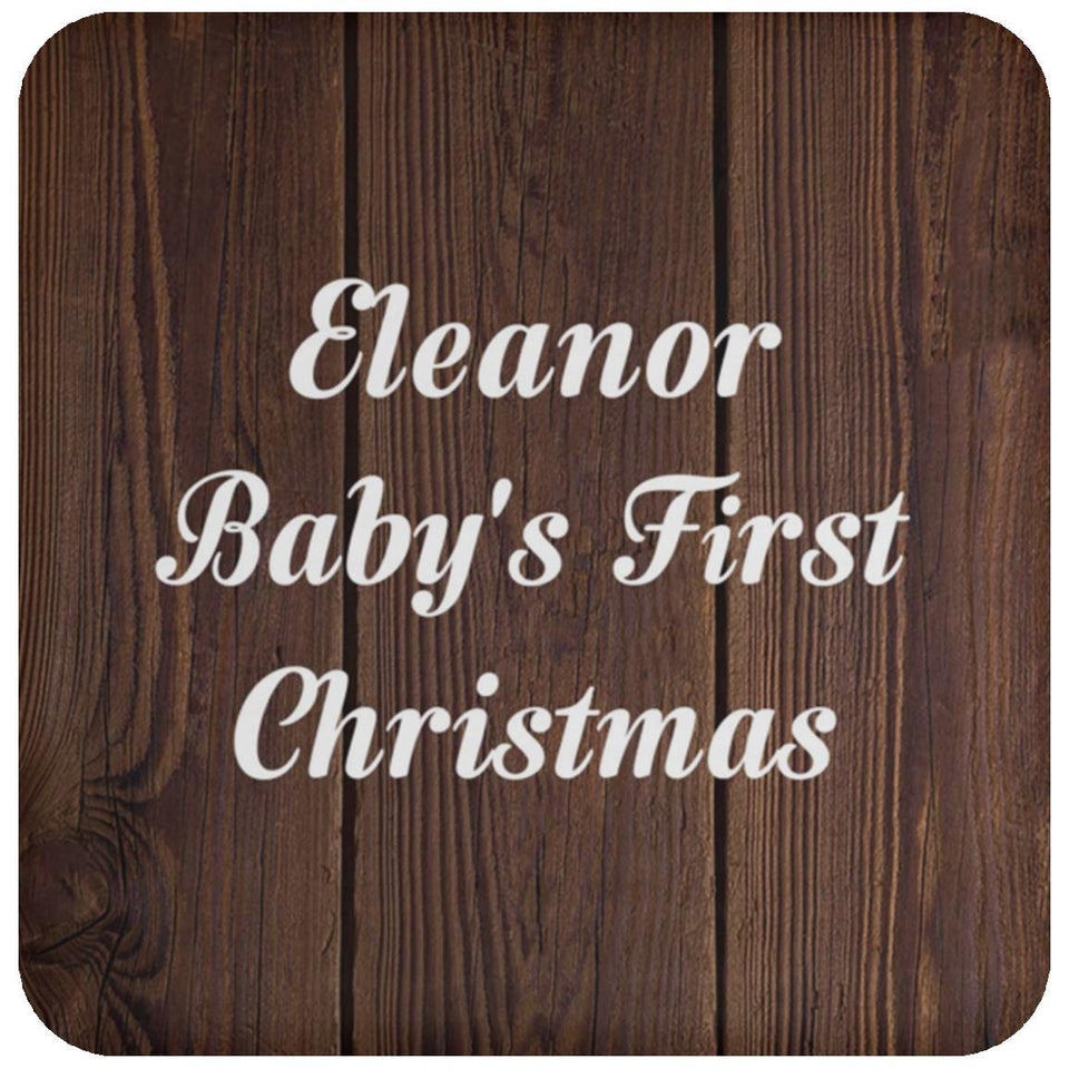 Eleanor Baby's First Christmas - Drink Coaster D