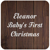 Eleanor Baby's First Christmas - Drink Coaster D