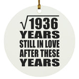 44th Anniversary Square Root of 1936 Years Still In Love - Circle Ornament