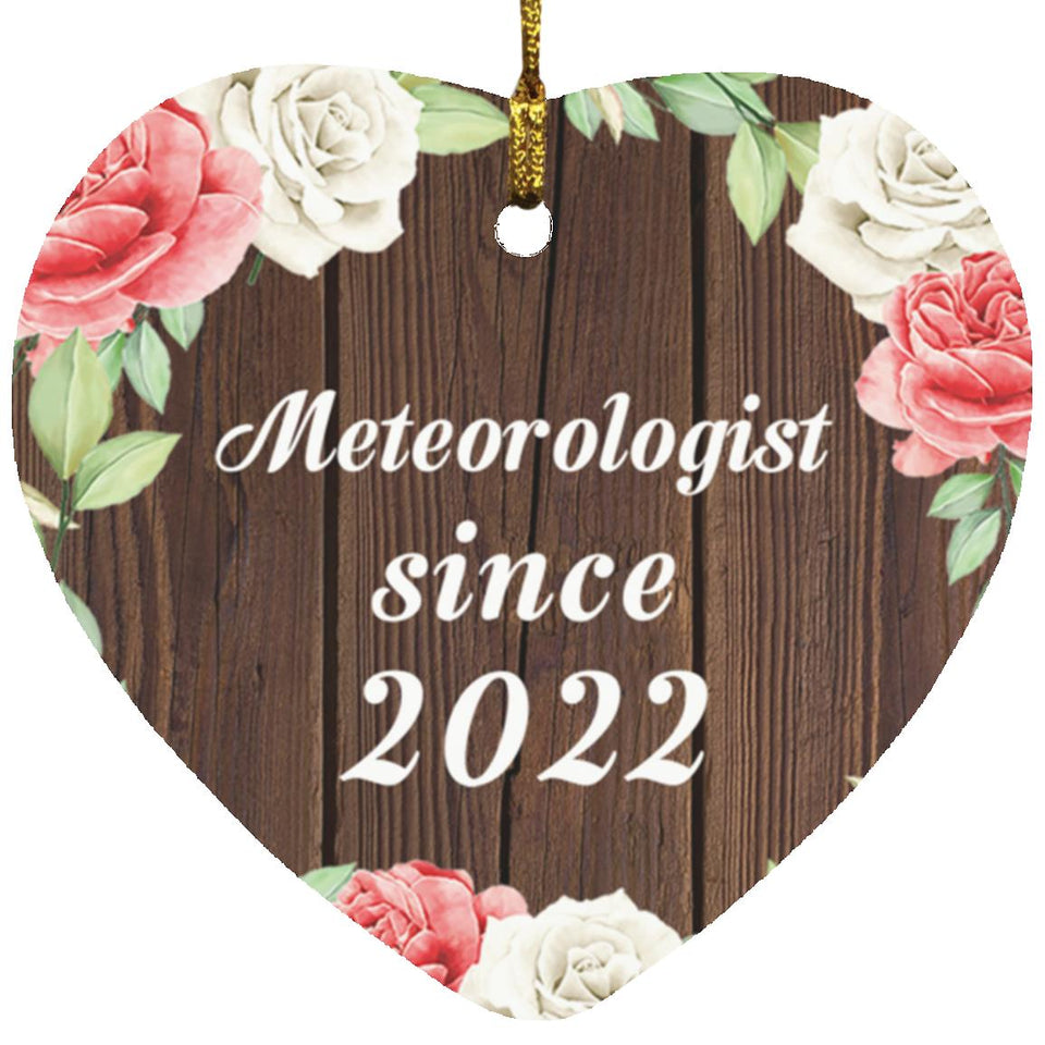 Meteorologist Since 2022 - Heart Ornament A
