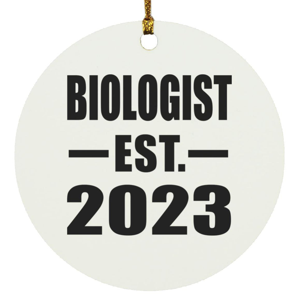 Biologist Established EST. 2023 - Circle Ornament