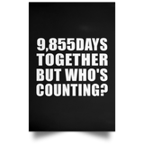 27th Anniversary 9,855 Days Together But Who's Counting - Poster Portrait