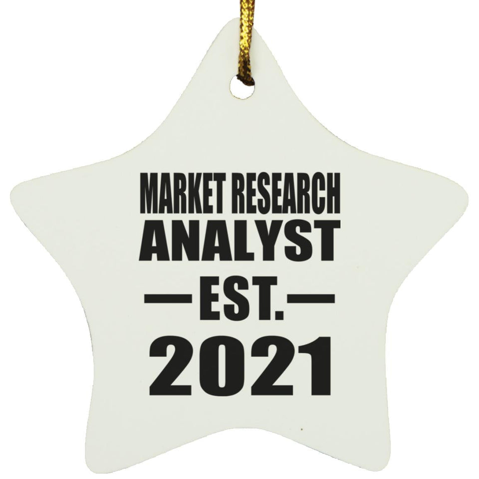Market Research Analyst Established EST. 2021 - Star Ornament