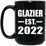 Glazier Established EST. 2022 - 15oz Coffee Mug Black