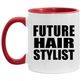 Future Hair Stylist - 11oz Accent Mug Red