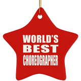 World's Best Choreographer - Star Ornament