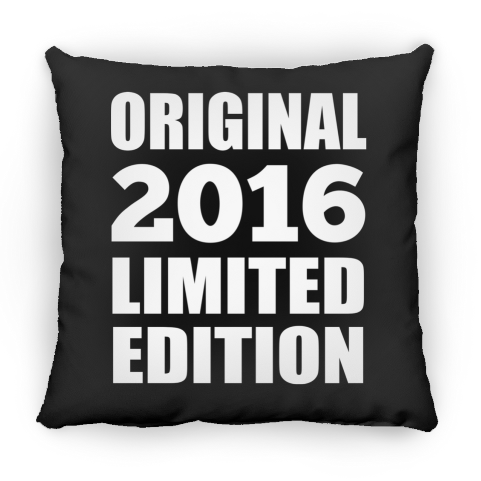 8th Birthday Original 2016 Limited Edition - Throw Pillow Black