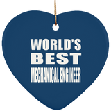 World's Best Mechanical Engineer - Heart Ornament