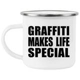 Graffiti Makes Life Special - 12oz Camping Mug