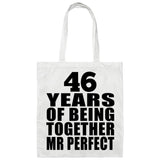 46th Anniversary 46 Years Of Being Mr Perfect - Tote Bag White