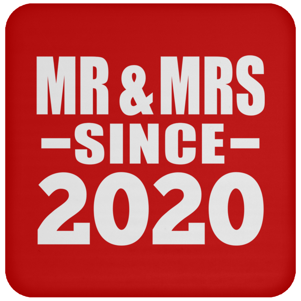 4th Anniversary Mr & Mrs Since 2020 - Drink Coaster