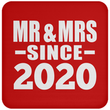 4th Anniversary Mr & Mrs Since 2020 - Drink Coaster