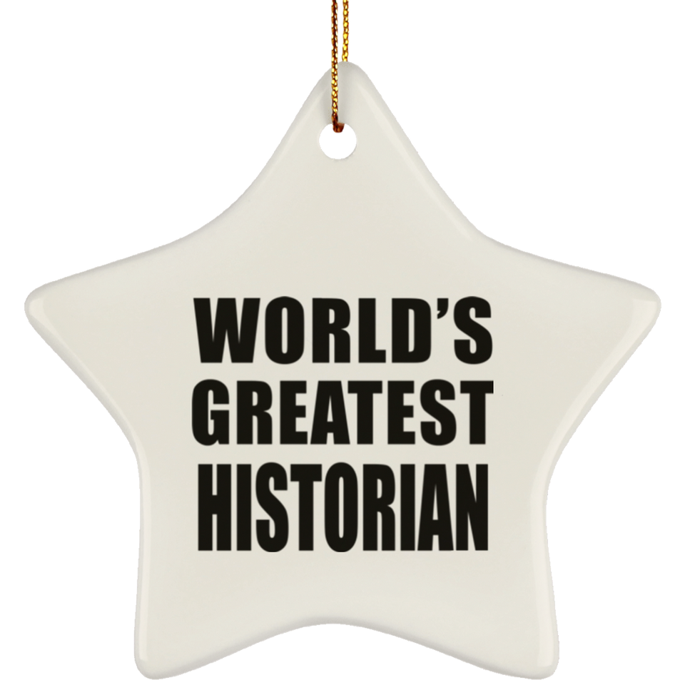 World's Greatest Historian - Star Ornament