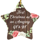 First Christmas As an Amazing GF & BF - Star Ornament A