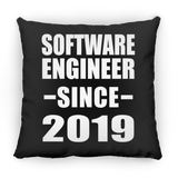 Software Engineer Since 2019 - Throw Pillow Black