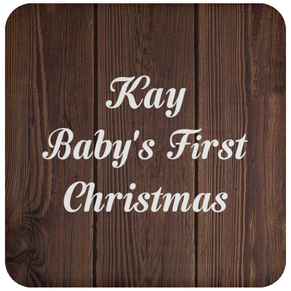 Kay Baby's First Christmas - Drink Coaster D