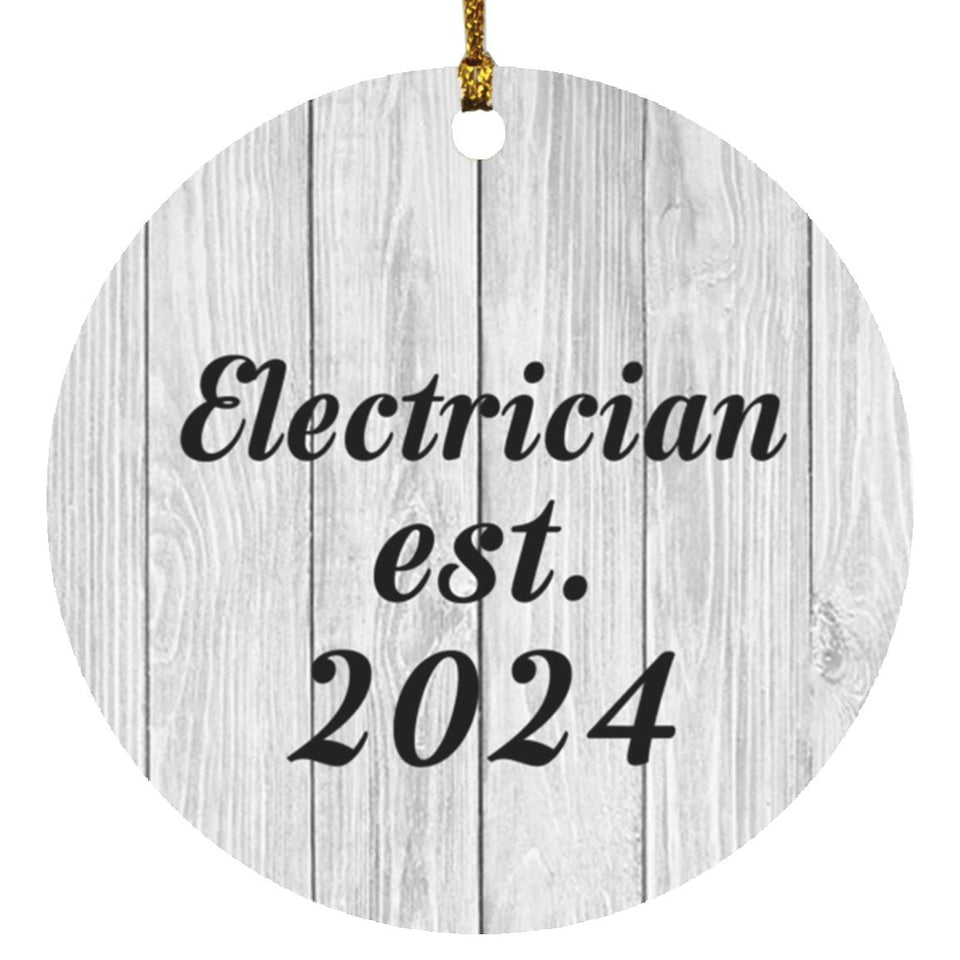 Electrician Established Est. 2024 - Circle Ornament F