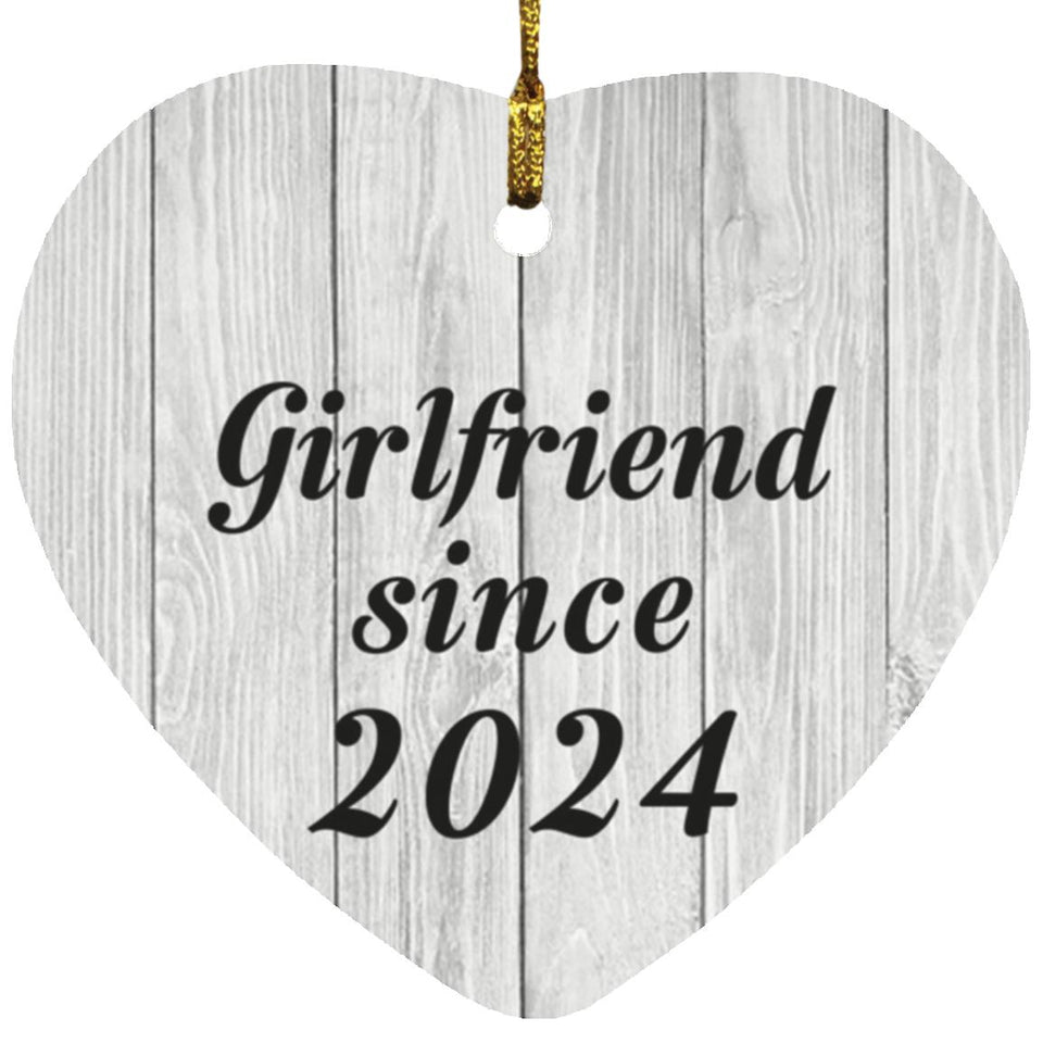 Girlfriend Since 2024 - Heart Ornament F