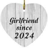 Girlfriend Since 2024 - Heart Ornament F