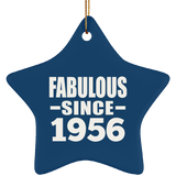68th Birthday Fabulous Since 1956 - Star Ornament