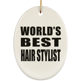 World's Best Hair Stylist - Oval Ornament