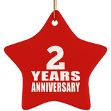 2nd Anniversary 2 Years - Star Ornament