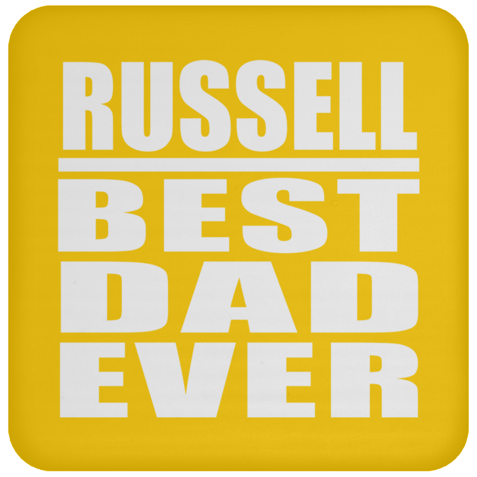 Russell Best Dad Ever - Drink Coaster