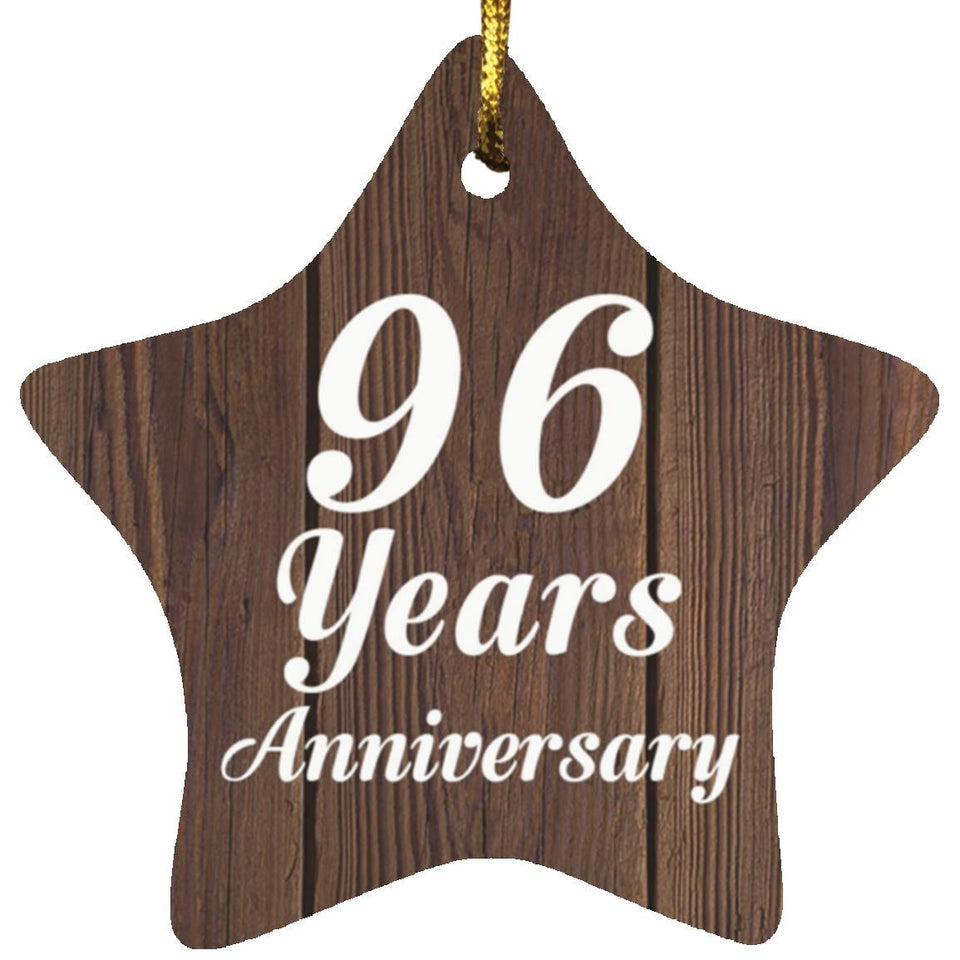 96th Anniversary 96 Years Anniversary - Star Ornament D
