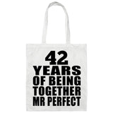 42nd Anniversary 42 Years Of Being Mr Perfect - Tote Bag White