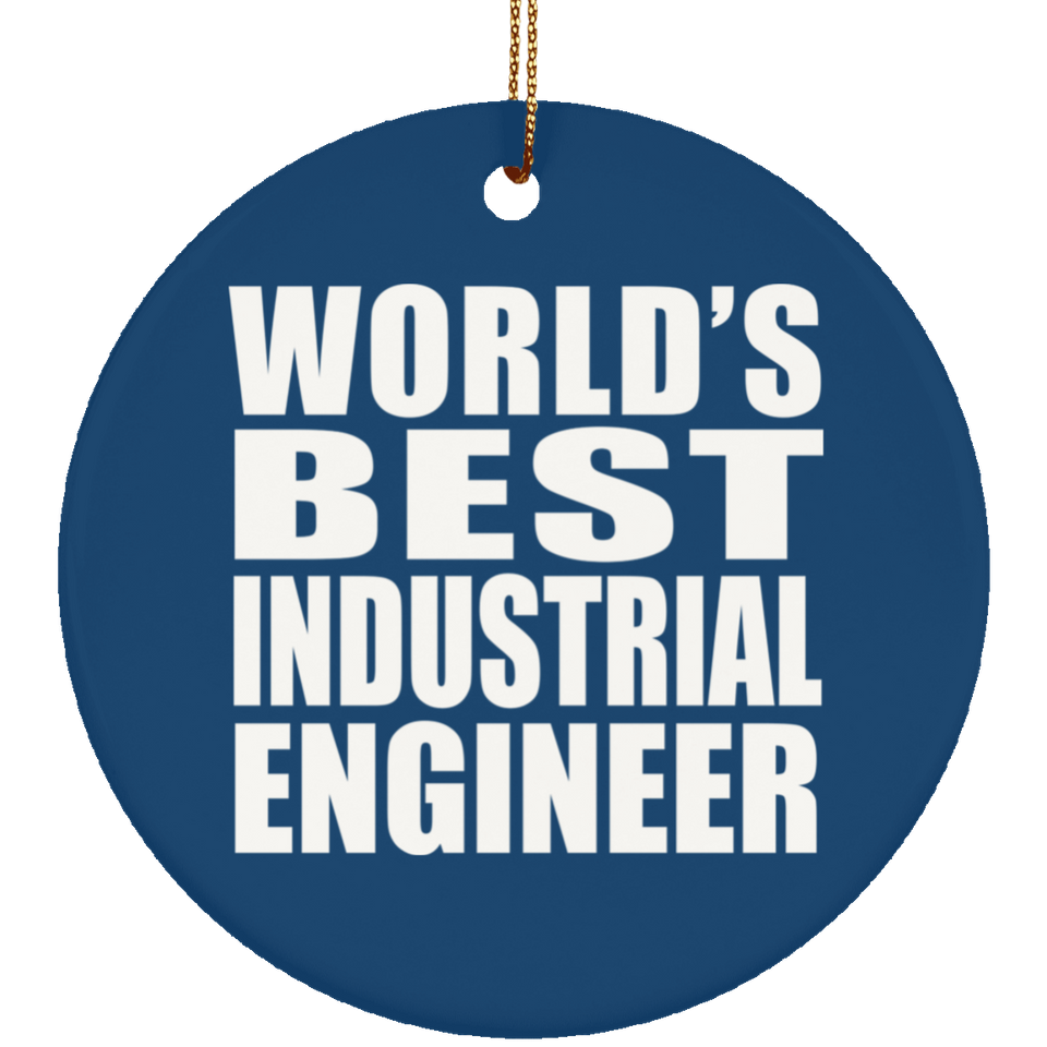 World's Best Industrial Engineer - Circle Ornament