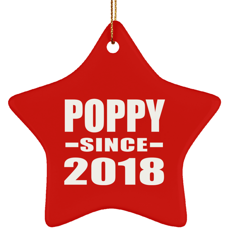 Poppy Since 2018 - Star Ornament
