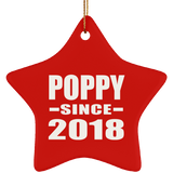 Poppy Since 2018 - Star Ornament