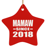 Mamaw Since 2018 - Star Ornament