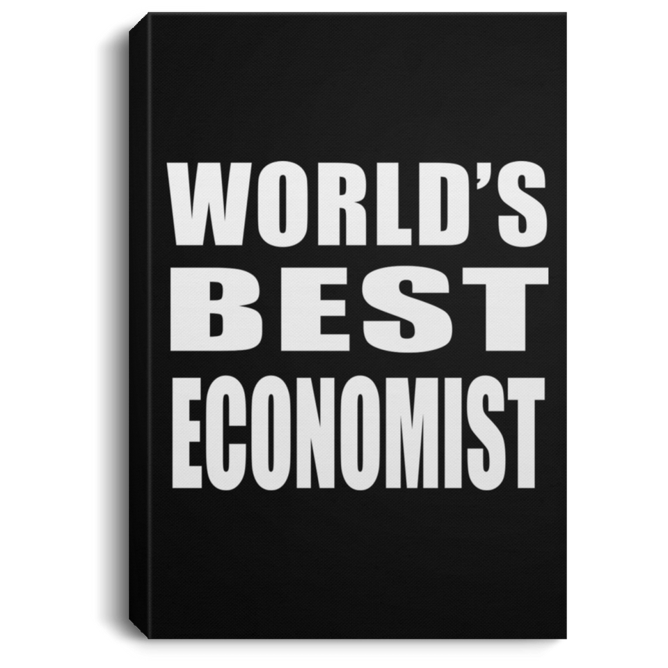 World's Best Economist - Canvas Portrait