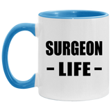 Surgeon Life - 11oz Accent Mug Blue