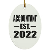 Accountant Established EST. 2022 - Oval Ornament