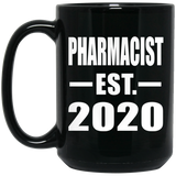Pharmacist Established EST. 2020 - 15oz Coffee Mug Black
