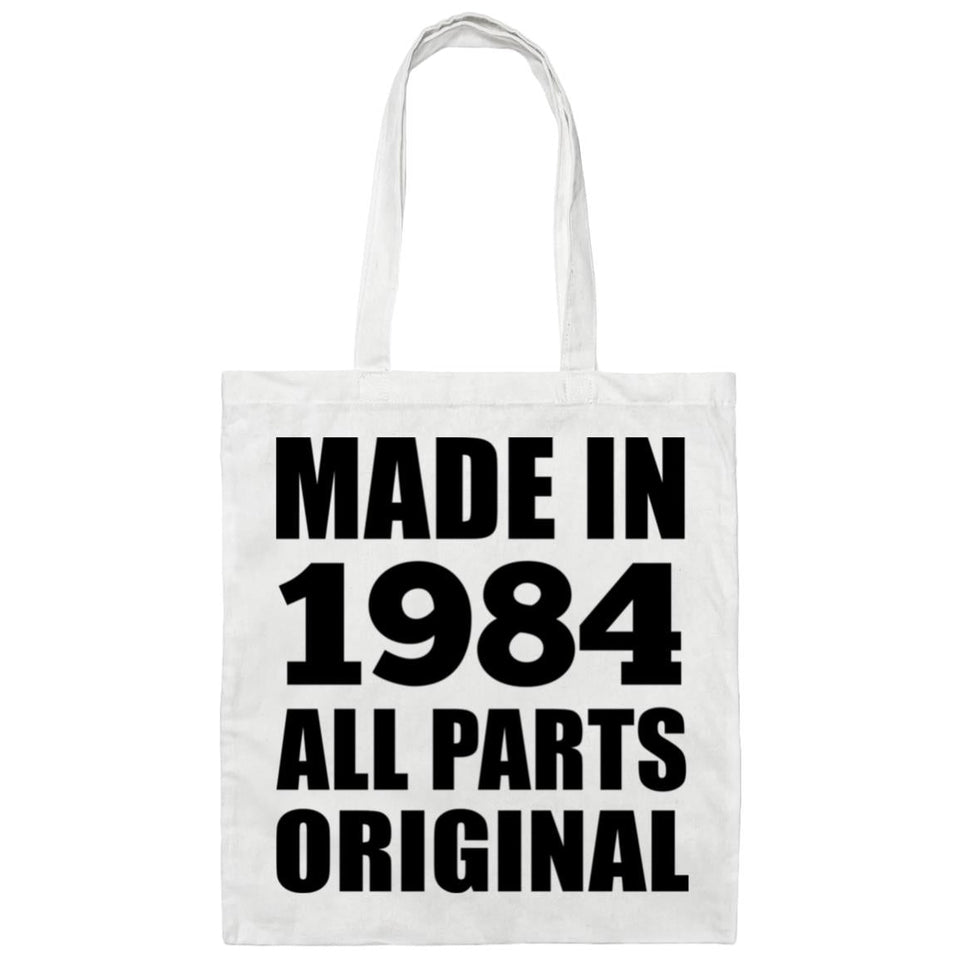 40th Birthday Made in 1984 All Parts Original - Tote Bag White