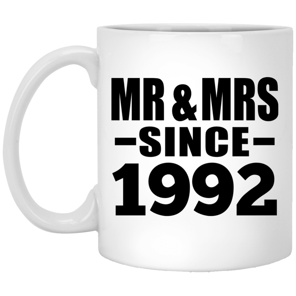 32nd Anniversary Mr & Mrs Since 1992 - 11 Oz Coffee Mug