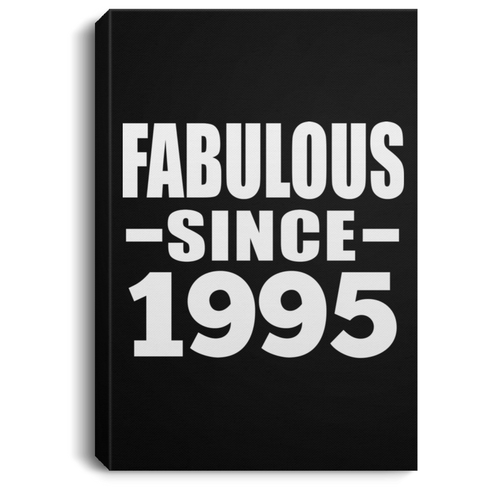 29th Birthday Fabulous Since 1995 - Canvas Portrait