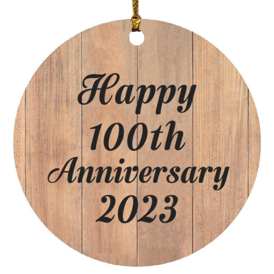 Happy 100th Anniversary 2023 - Circle Ornament C