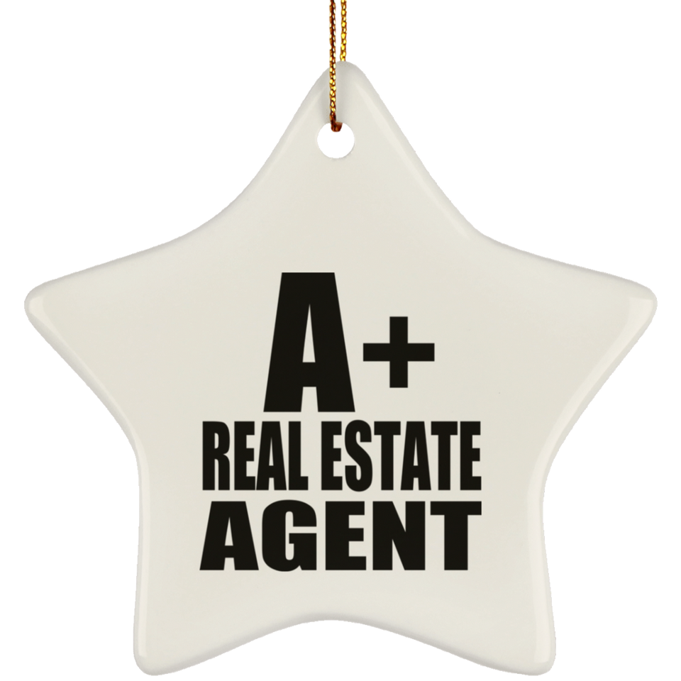A+ Real Estate Agent - Star Ornament