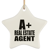 A+ Real Estate Agent - Star Ornament