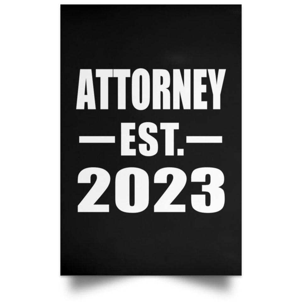 Attorney Established EST. 2023 - Poster Portrait