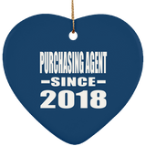 Purchasing Agent Since 2018 - Heart Ornament