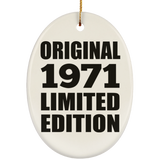 53rd Birthday Original 1971 Limited Edition - Oval Ornament
